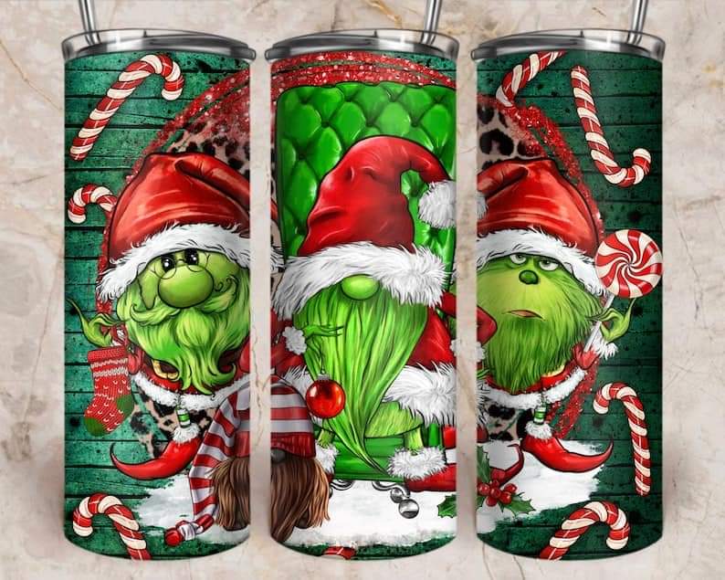 Gnome Grinch 20oz Skinny Tumbler