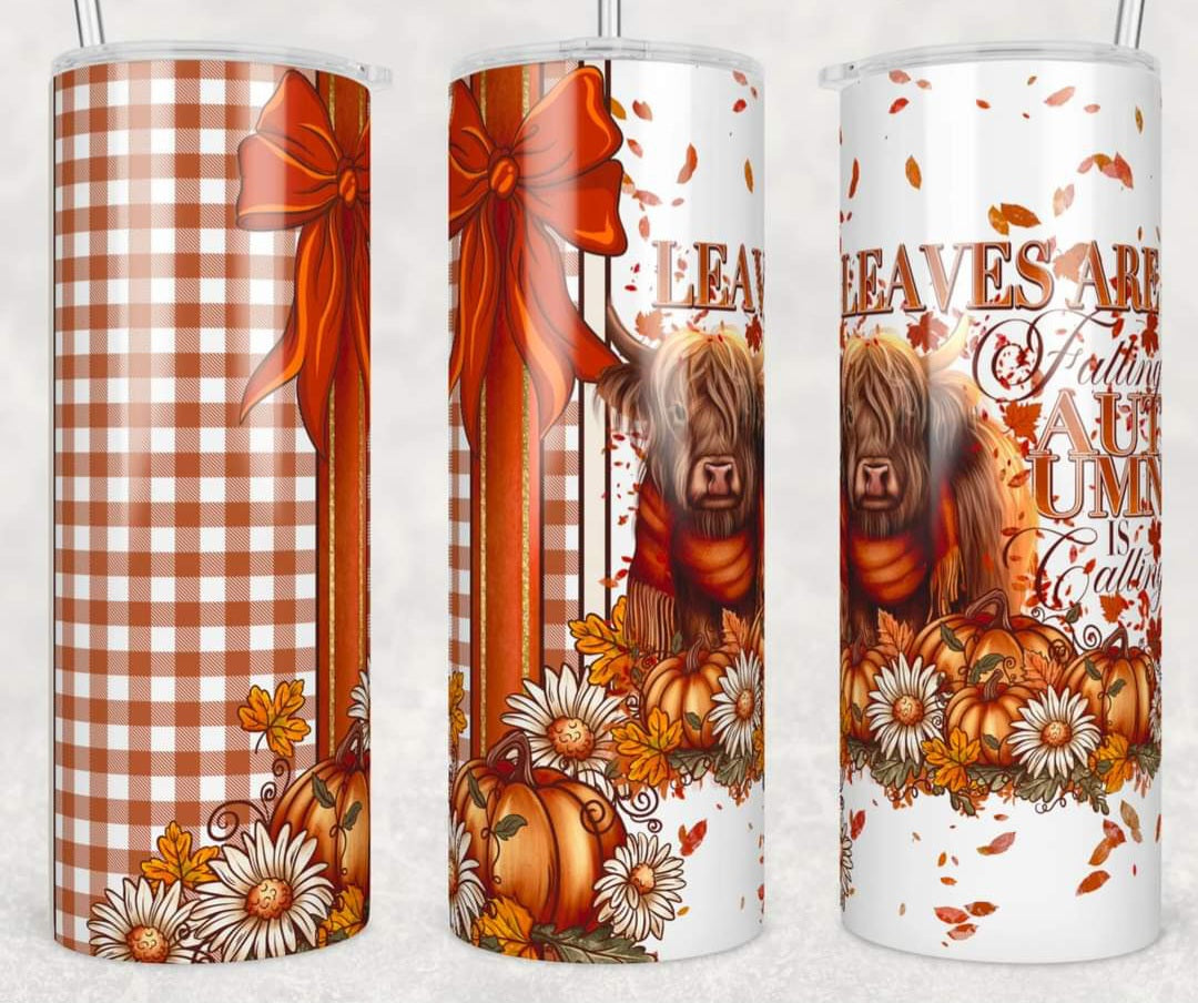 Autumn Is Calling 20oz Skinny Tumbler