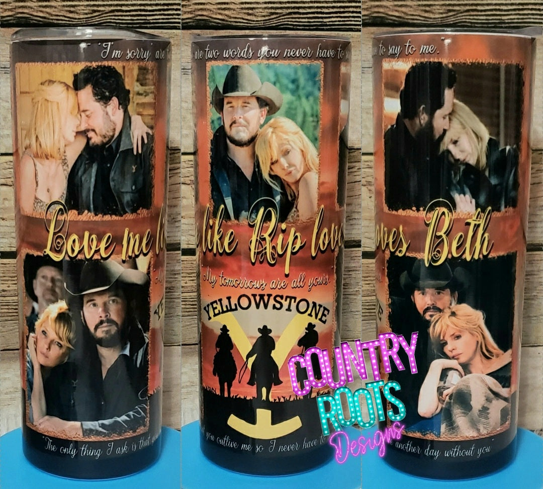 Love Me Like Rip Loves Beth 20oz Skinny Tumbler