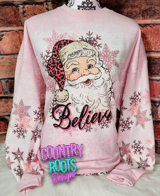 Santa Believe Pink