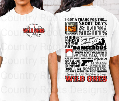 Wild Ones--Front & Back