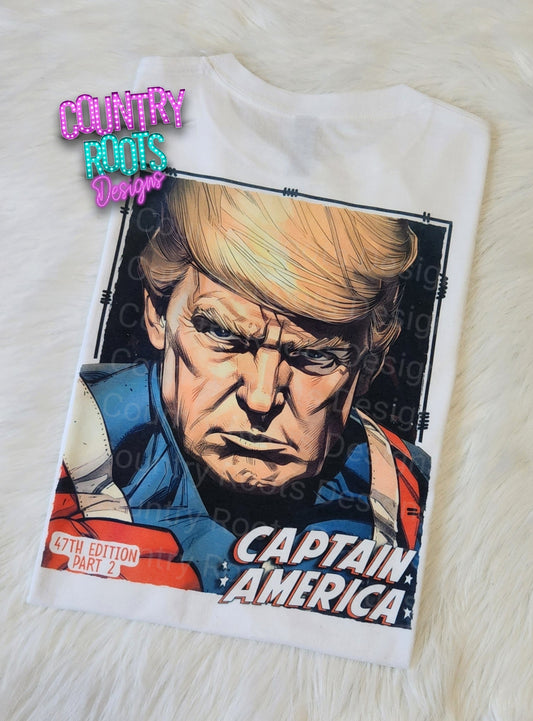 Trump Capt. America---FRONT & BACK