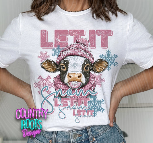 Let It Snow_Cow Tee