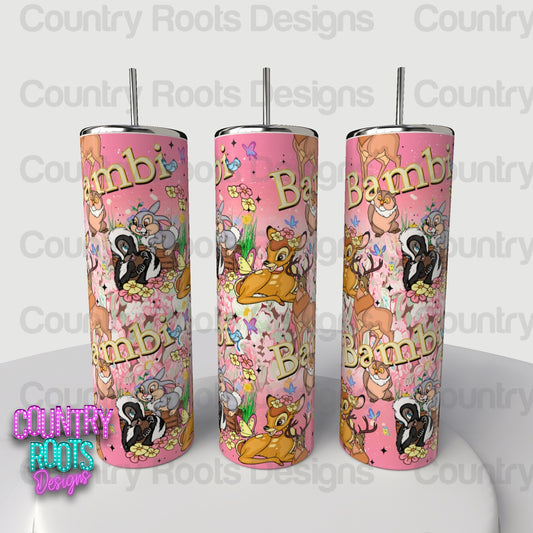 Deer 20oz Skinny Tumbler