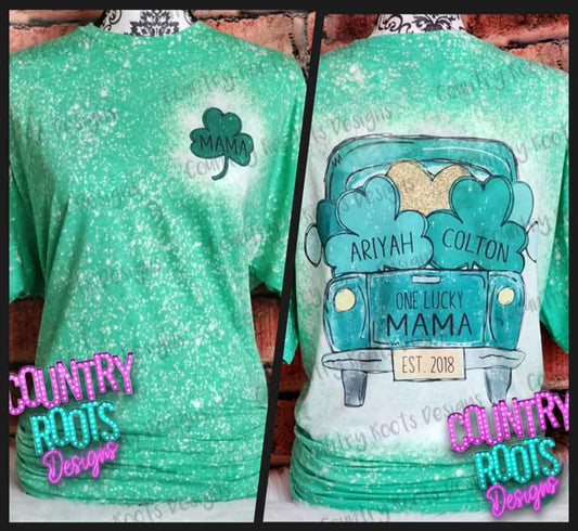 St. Patricks Day Truck (Personalized) FRONT & BACK