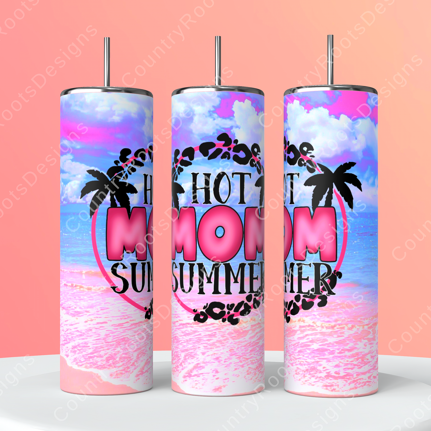 Hot Mom Summer 20oz Skinny Tumbler