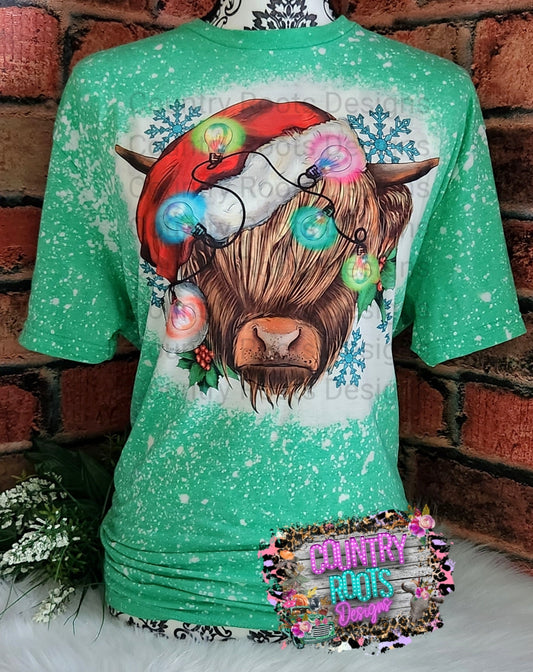 Christmas Highland Cow