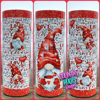 Gnome Love 20oz Skinny Tumbler